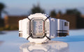 G-SHOCK White Black Strap Watch — hero