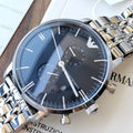 EMPORIO ARMANI Black Dial Silver Bracelet Watch — hero