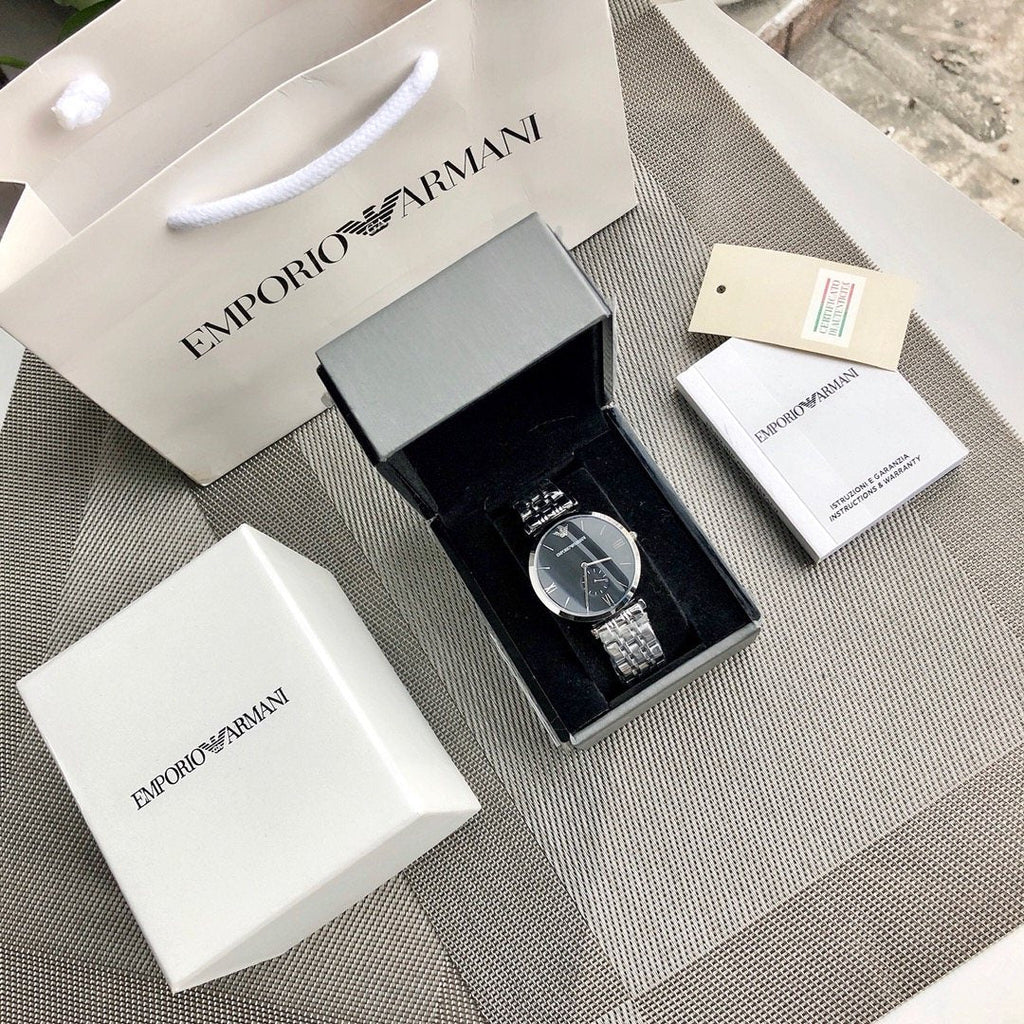 EMPORIO ARMANI Dark Gray Dial Watch — front