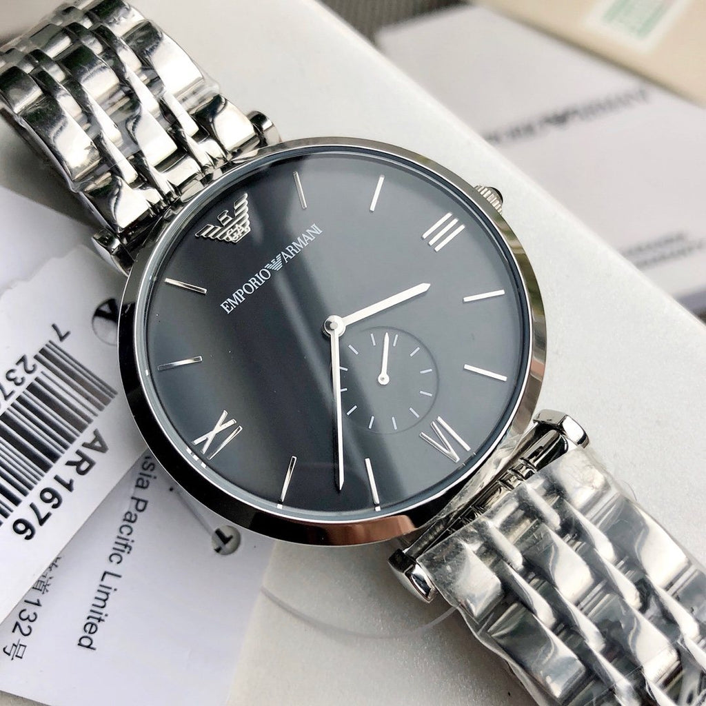 EMPORIO ARMANI Dark Gray Dial Watch — detail