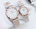 Longines Two Tone Silver White Dial Couple Watch Set — hero