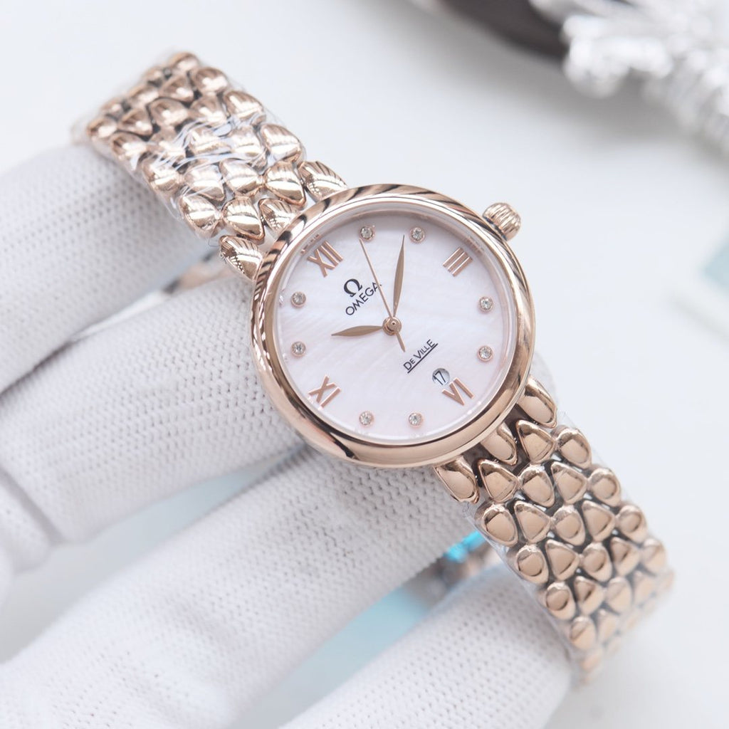 OMEGA Rose Gold Watch — front