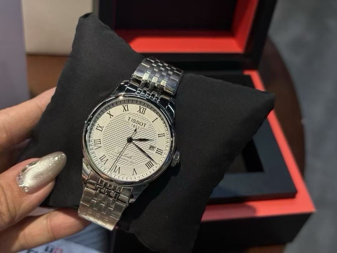 Tissot White Dial Bracelet Watch — front