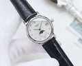 Longines Black Silver White Dial Strap Watch — hero