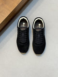 Loro Piana Black Suede Low-Top Sneakers — hero