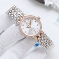 Omega Two Tone Rose Gold White Dial Bracelet Watch — hero