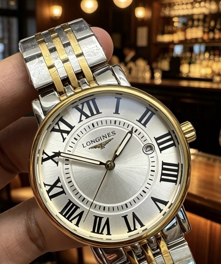Longines Two-Tone Roman Numeral Watch — hero