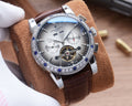 Patek Philippe Brown White Dial Strap Watch — hero