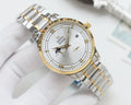 Omega Silver Gold White Dial Bracelet Watch — hero