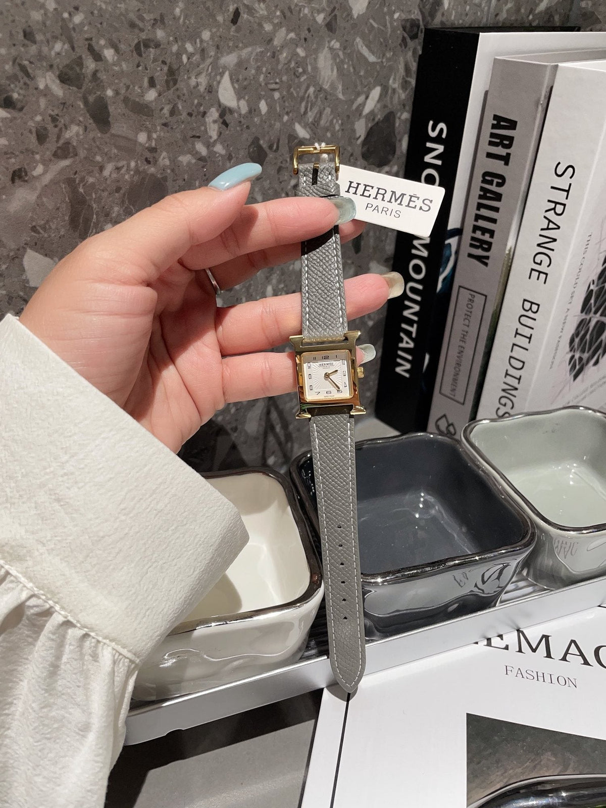 Hermès Gold Strap Watch — hero