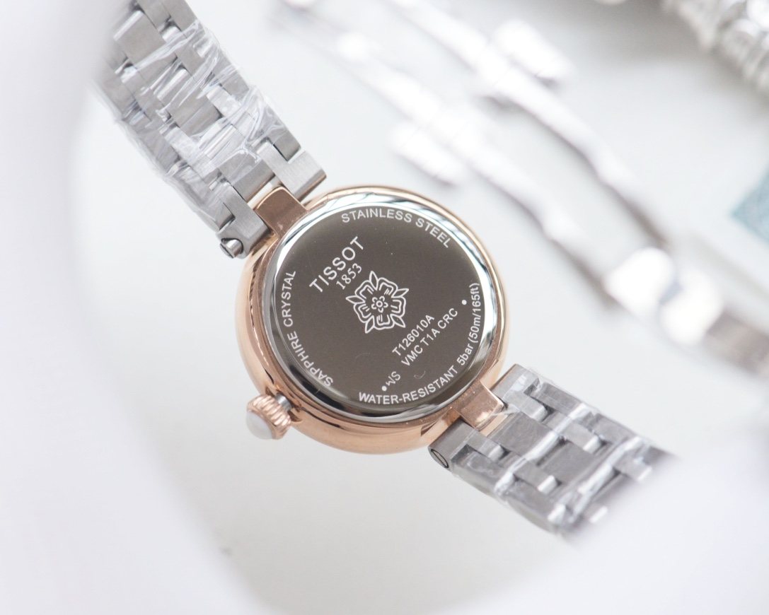 Tissot Two Tone Silver Watch — back
