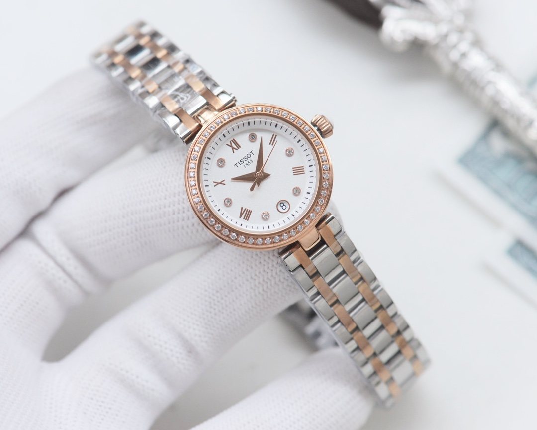 Tissot Two Tone Silver Watch — front