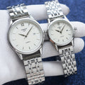 Tissot Silver White Dial Bracelet Couple Watch Set — hero