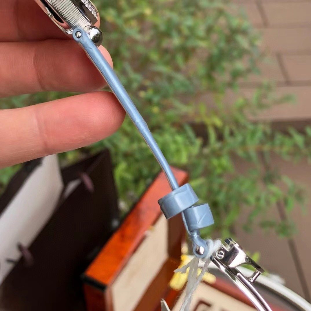 Breguet Light Blue Strap Watch — detail