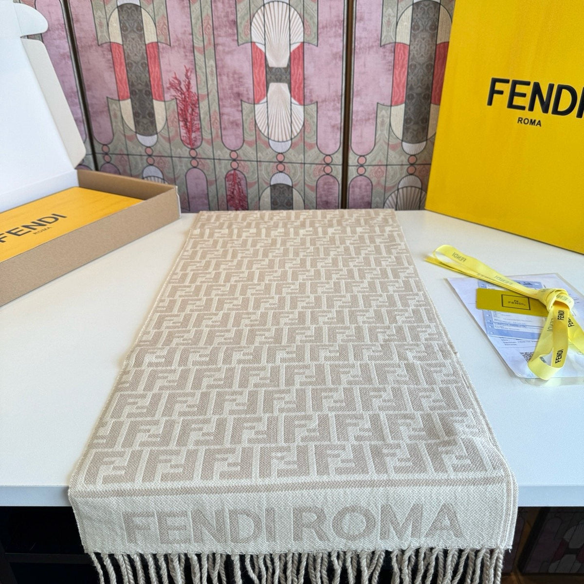 FENDI FF Fringed Scarf — hero