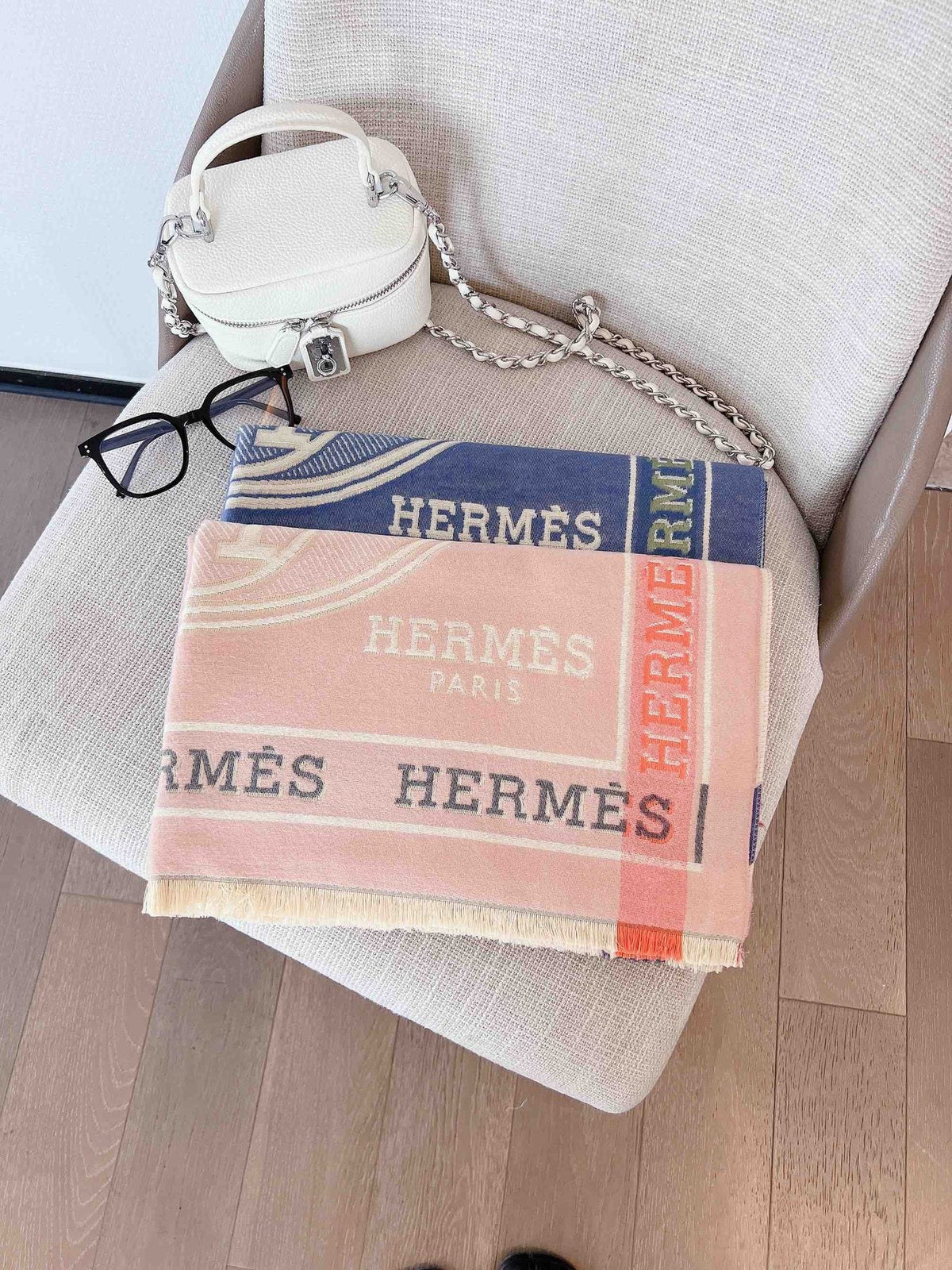 Hermès Equestrian Motif Scarf — front