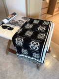Givenchy Geometric Monogram Fringe Scarf — hero