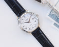 Longines Silver Blue White Dial Strap Watch — hero