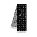 Louis Vuitton Black & Gray Reversible Scarf — hero