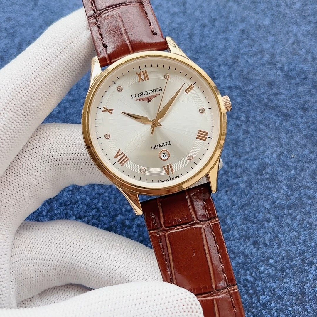 Longines Gold-Tone White Dial Watch — hero