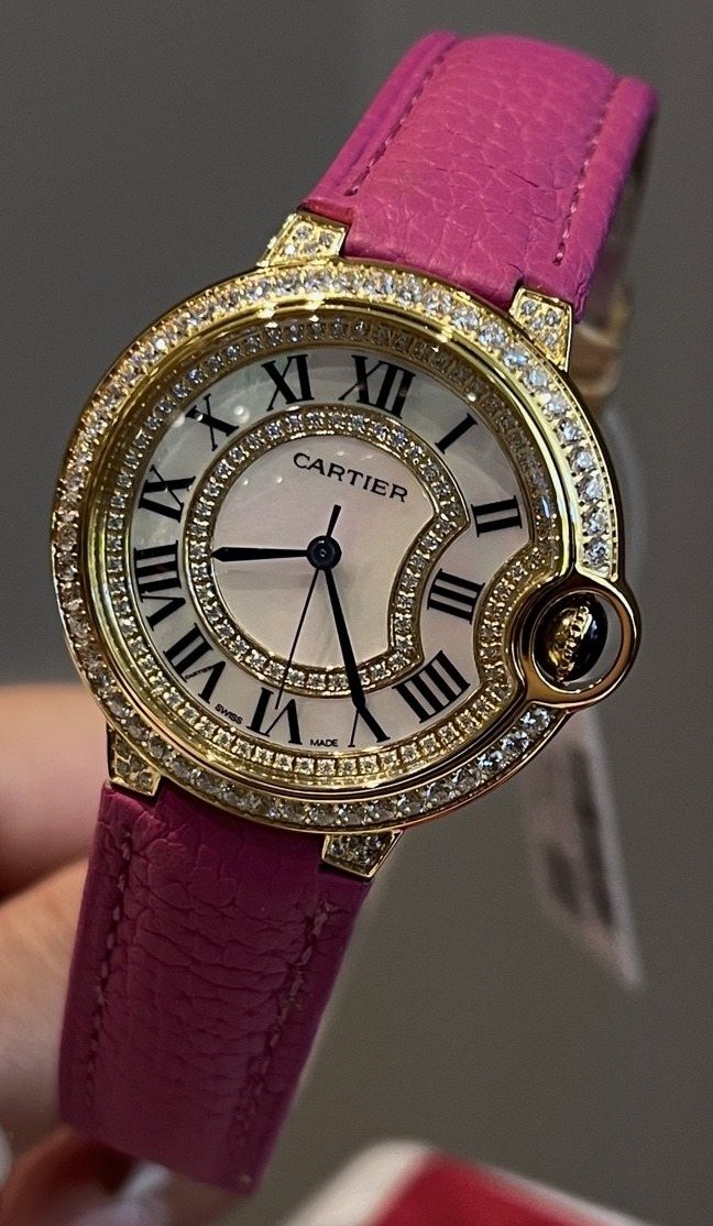 Cartier Pink Gold Strap Watch — hero