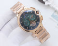CARTIER Rose Gold Green Dial Bracelet Watch — hero