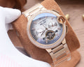 Cartier Rose Gold Silver Dial Bracelet Watch — hero