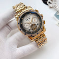 WINNER Two-Tone Metal Link Bracelet Watch — hero