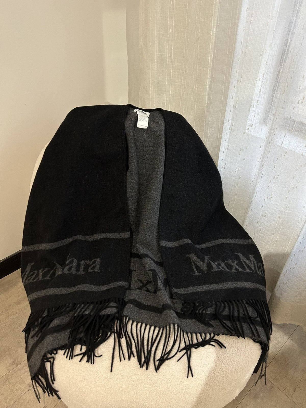 Max Mara Reversible Fringed Cashmere Wrap — hero