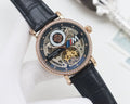 Patek Philippe Black Rose Gold Strap Watch — hero