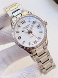 Longines Two-Tone Crystal Bezel Watch — hero