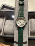 Chopard Green Silver White Dial Strap Watch — hero