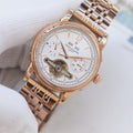 Patek Philippe Rose Gold White Dial Bracelet Watch — hero