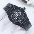 Audemars Piguet Black Chronograph Metal Bracelet Watch — hero