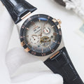 OMEGA Black Rose Gold Strap Watch — hero