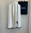 Chanel Embroidered Knitted Scarf — hero
