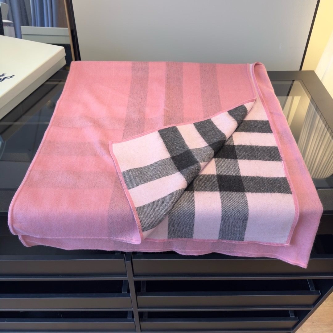 Burberry Reversible Color-Block Poncho — front