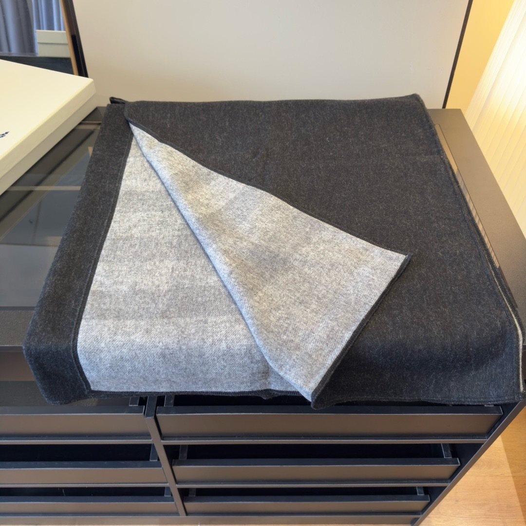 Burberry Reversible Plaid Cape Shawl — front