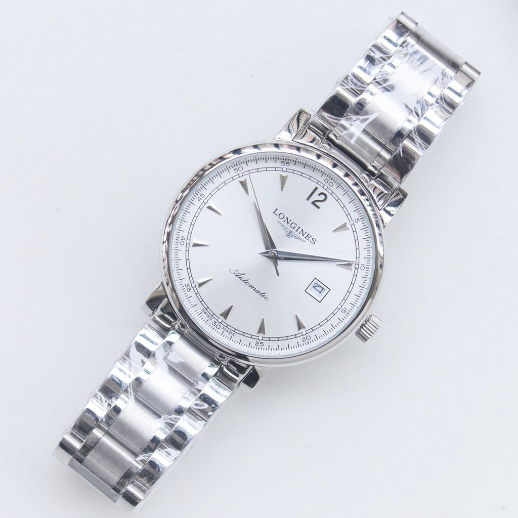 LONGINES Silver White Dial Bracelet Watch — hero