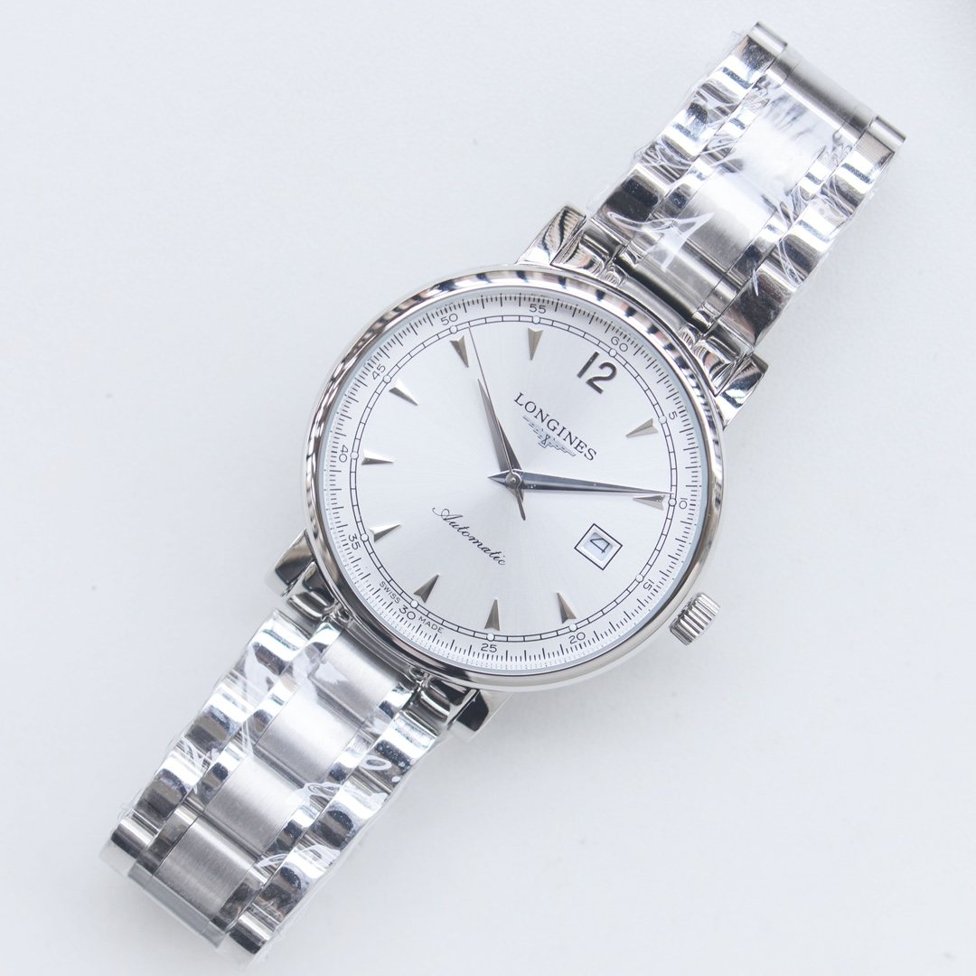 LONGINES Silver White Dial Bracelet Watch — hero