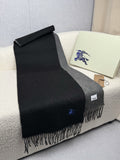 Burberry Embroidered Reversible Fringed Scarf — hero