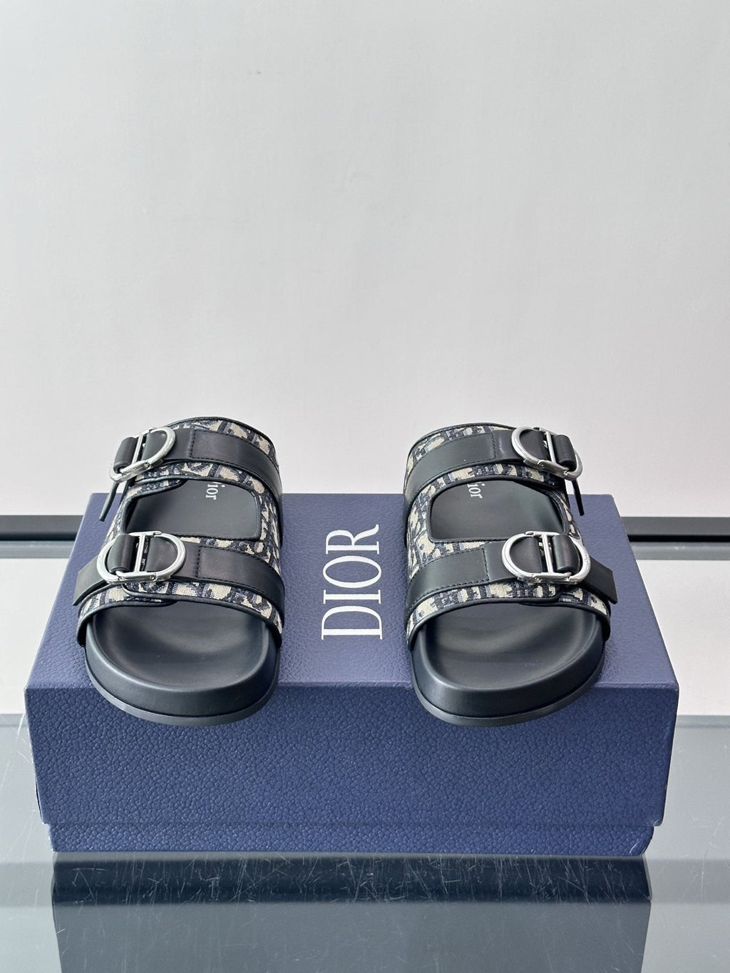 Dior Two-Strap Slide Sandals — front