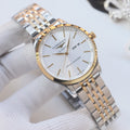Two Tone Gold White Dial Bracelet Watch — hero