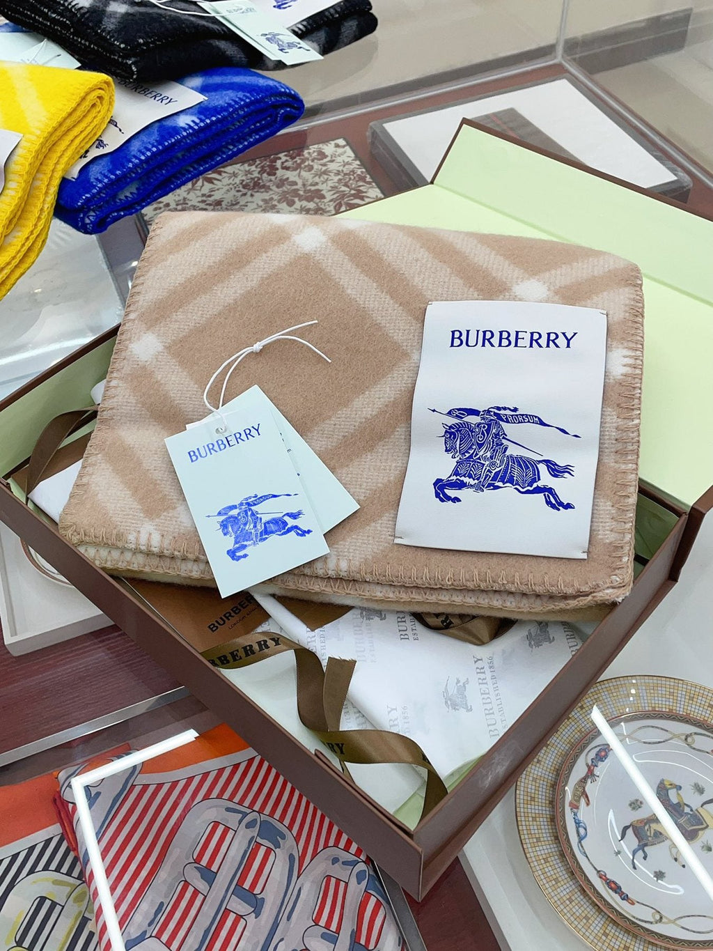 Burberry Plaid Scarf — front