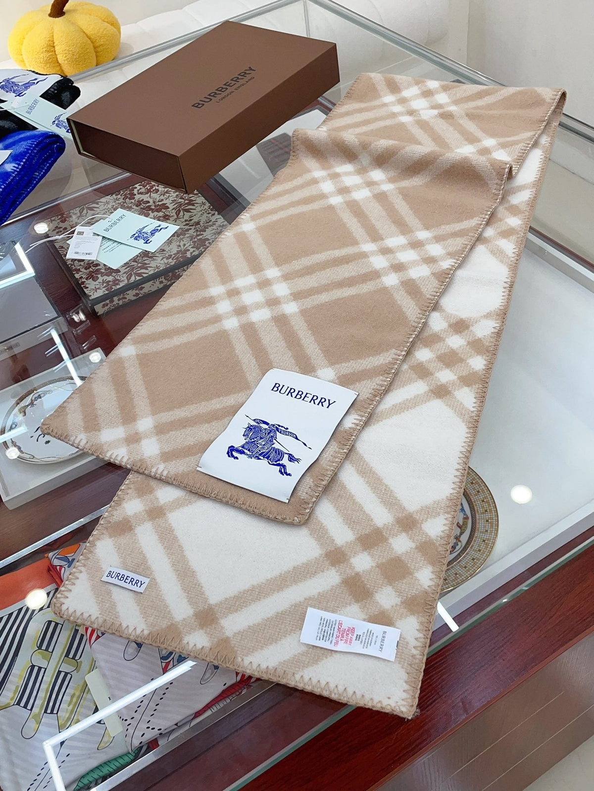 Burberry Plaid Scarf — hero
