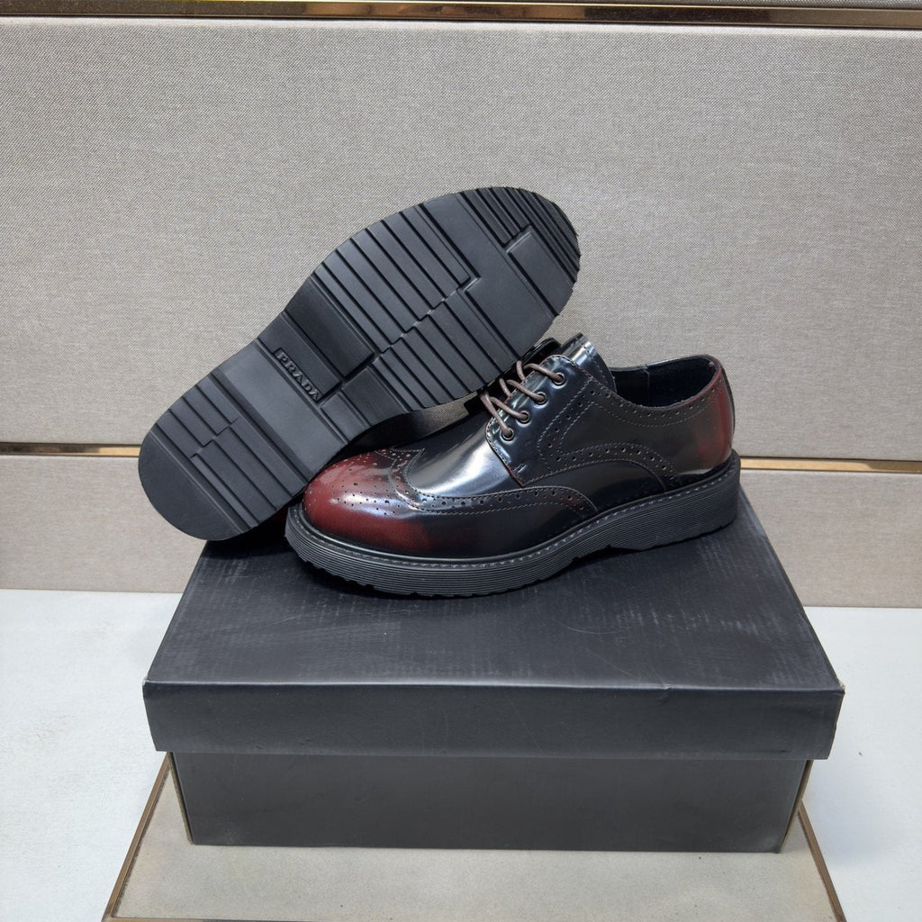 Prada Wingtip Lace-Up Shoes — side