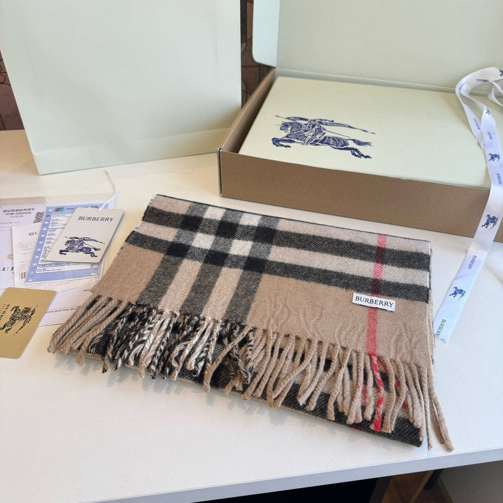 Burberry Reversible Check Monogram Scarf — front