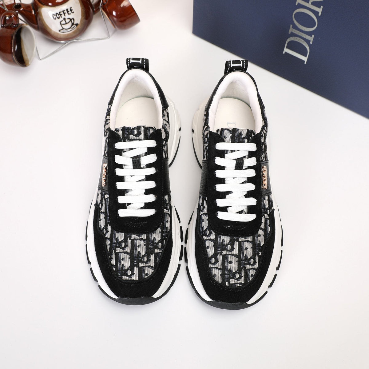 Dior Patterned Low-Top Sneakers — front