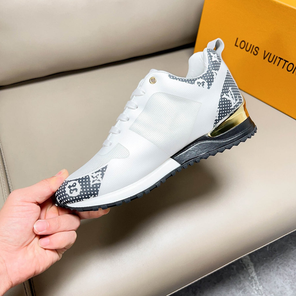 Louis Vuitton Patterned Panel Sneakers — side
