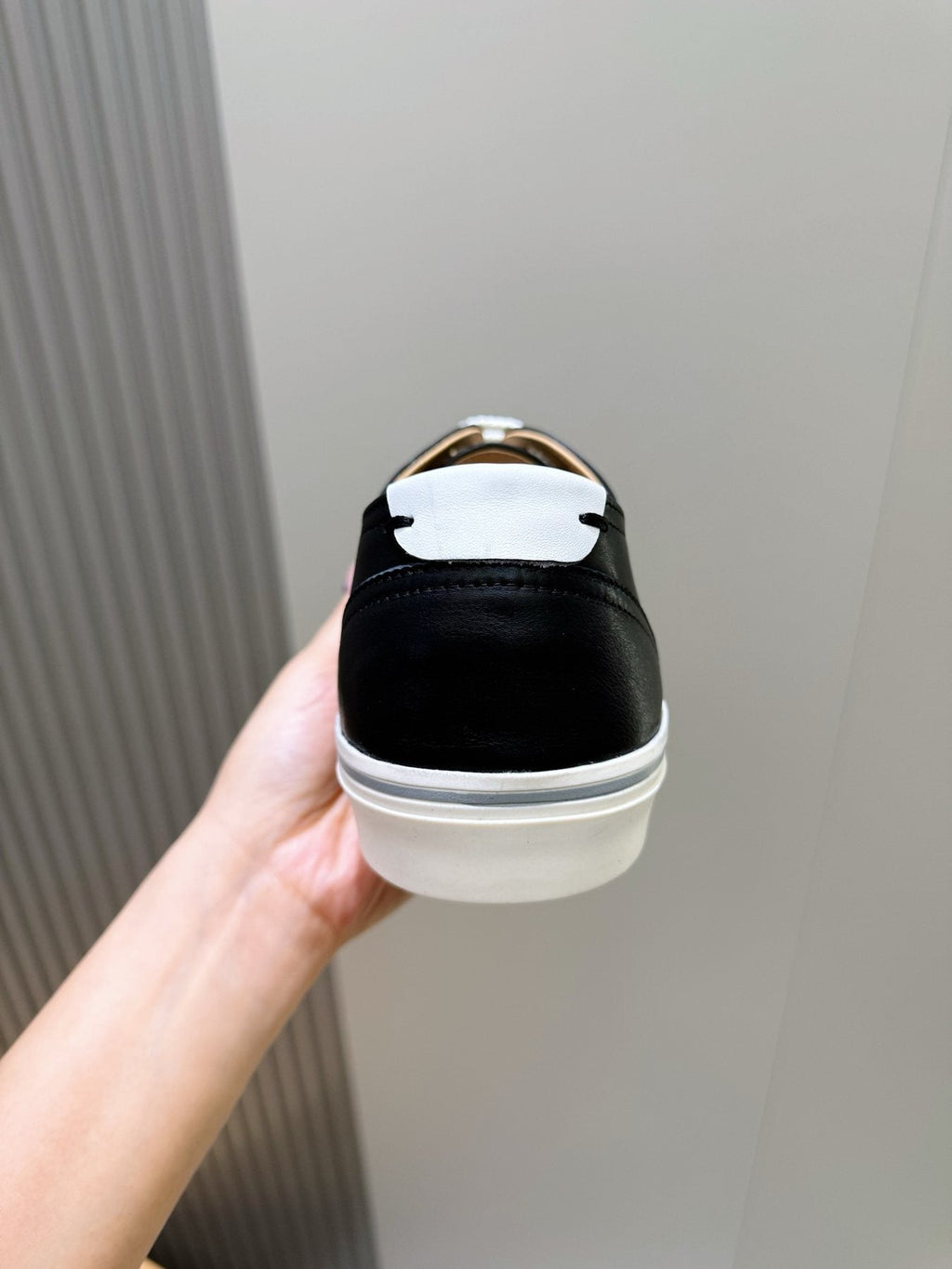 Brunello Cucinelli Leather Low-Top Sneakers — back
